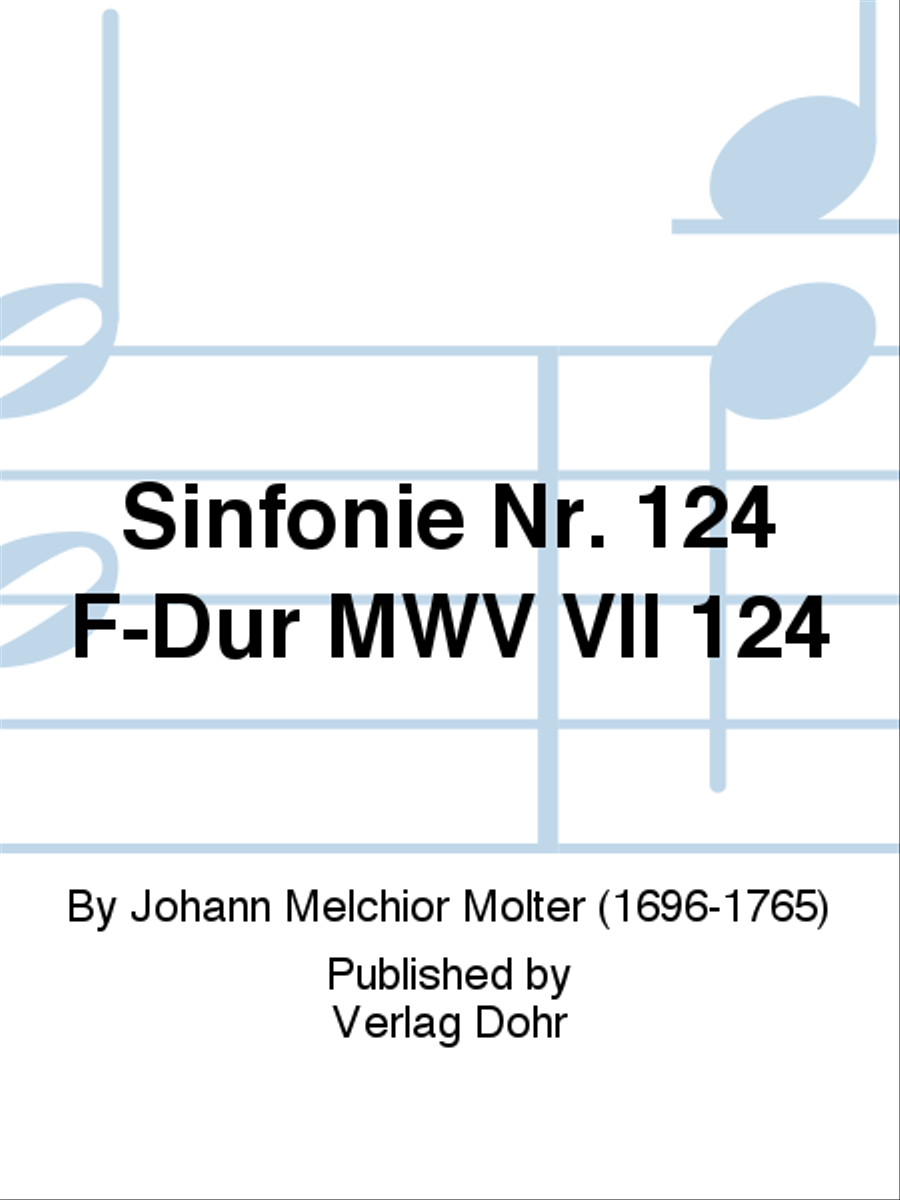 Sinfonie Nr. 124 F-Dur MWV VII 124 Flute scores gallery preview page 1