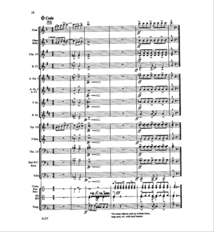 Mt. Hood Portrait Concert Band scores gallery preview page 16