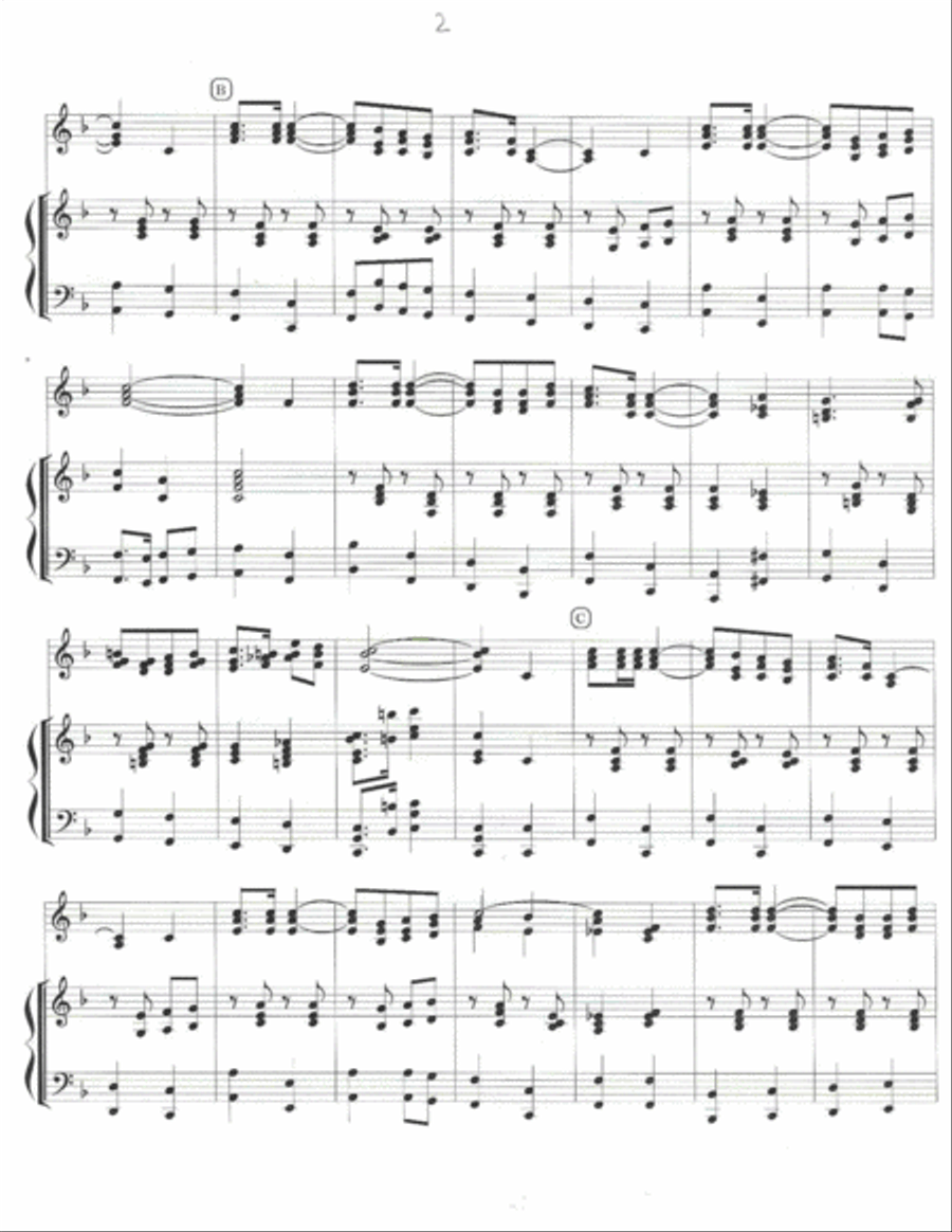MARCH FOR LIBERTY (trumpet trio w piano accomp.) Trumpet Trio scores gallery preview page 3