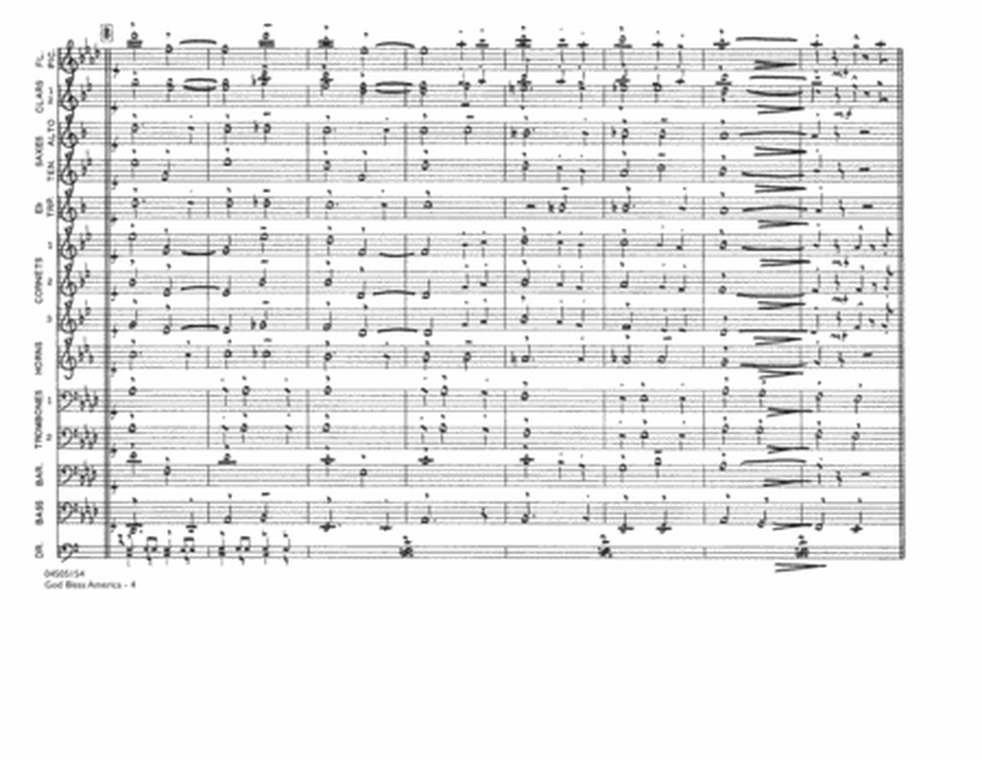 God Bless America - Conductor Score (Full Score)