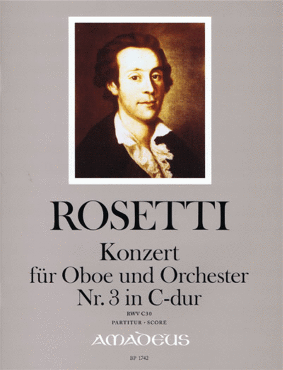 Book cover for Concerto for Oboe and Orchestra No. 3