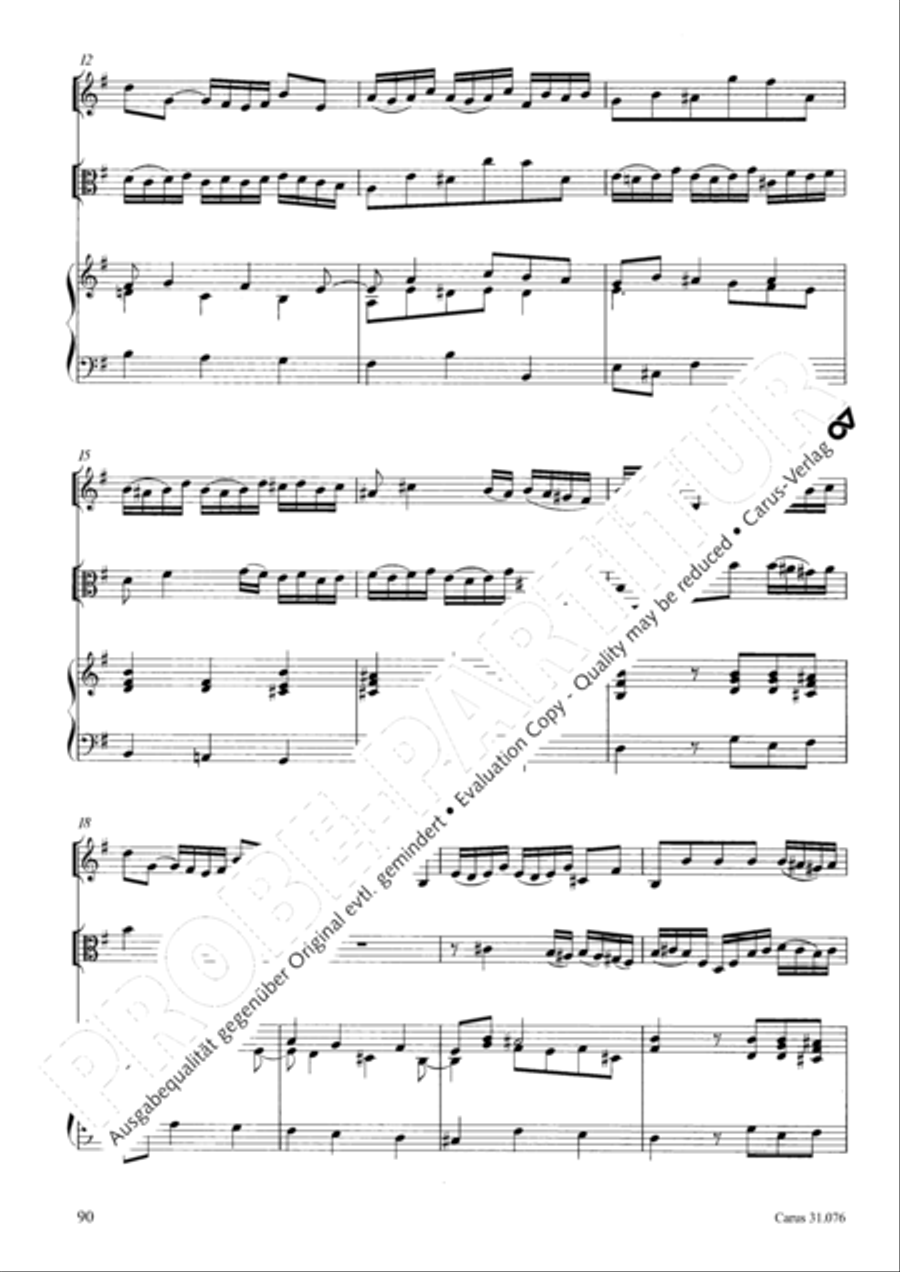 The heavens are telling the Father's glory (Die Himmel erzahlen die Ehre Gottes) 4-Part scores gallery preview page 91