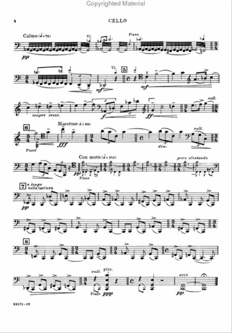 Three Nocturnes Piano Trio scores gallery preview page 4