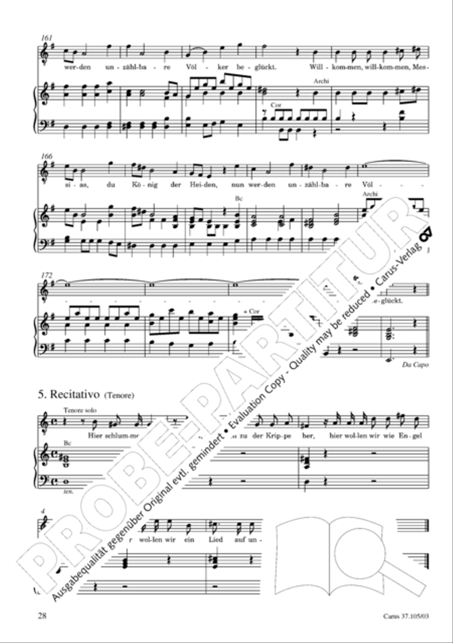 Die Freude der Hirten uber die Geburt Jesu 4-Part scores gallery preview page 29