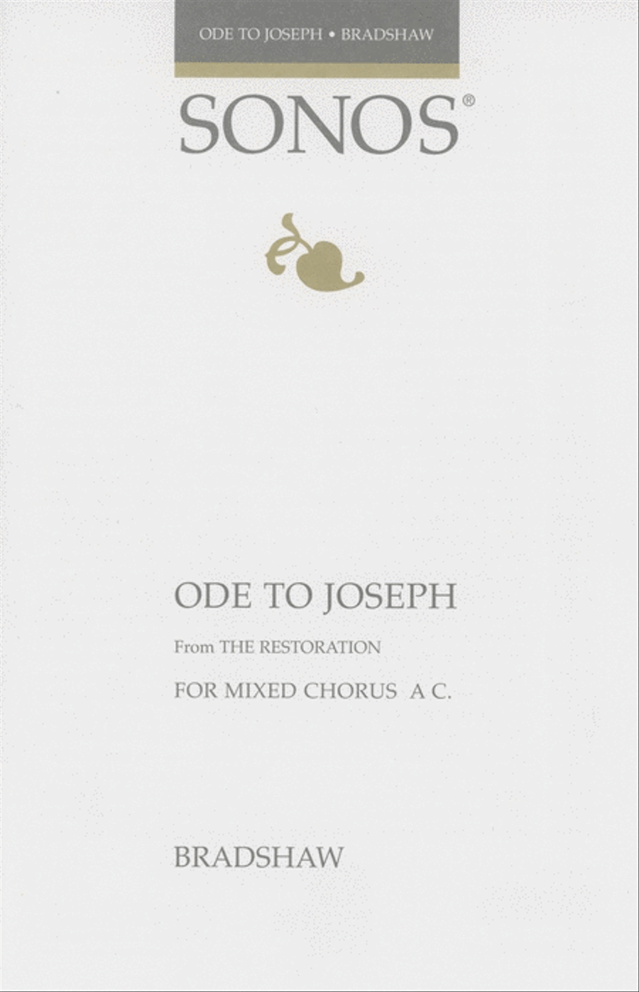 Ode To Joseph - SSATBB a cappella 4-Part scores gallery preview page 1