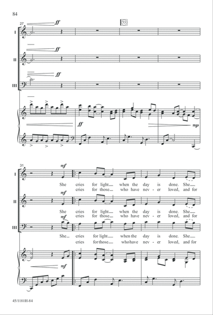Contemporary Choral Classics 3-Part scores gallery preview page 84