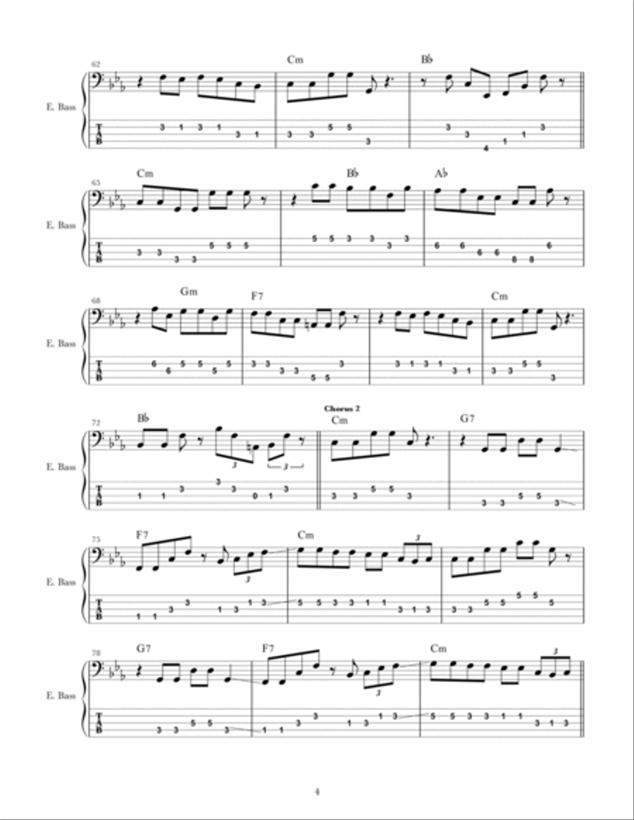 Master Blaster Bass Guitar scores gallery preview page 4