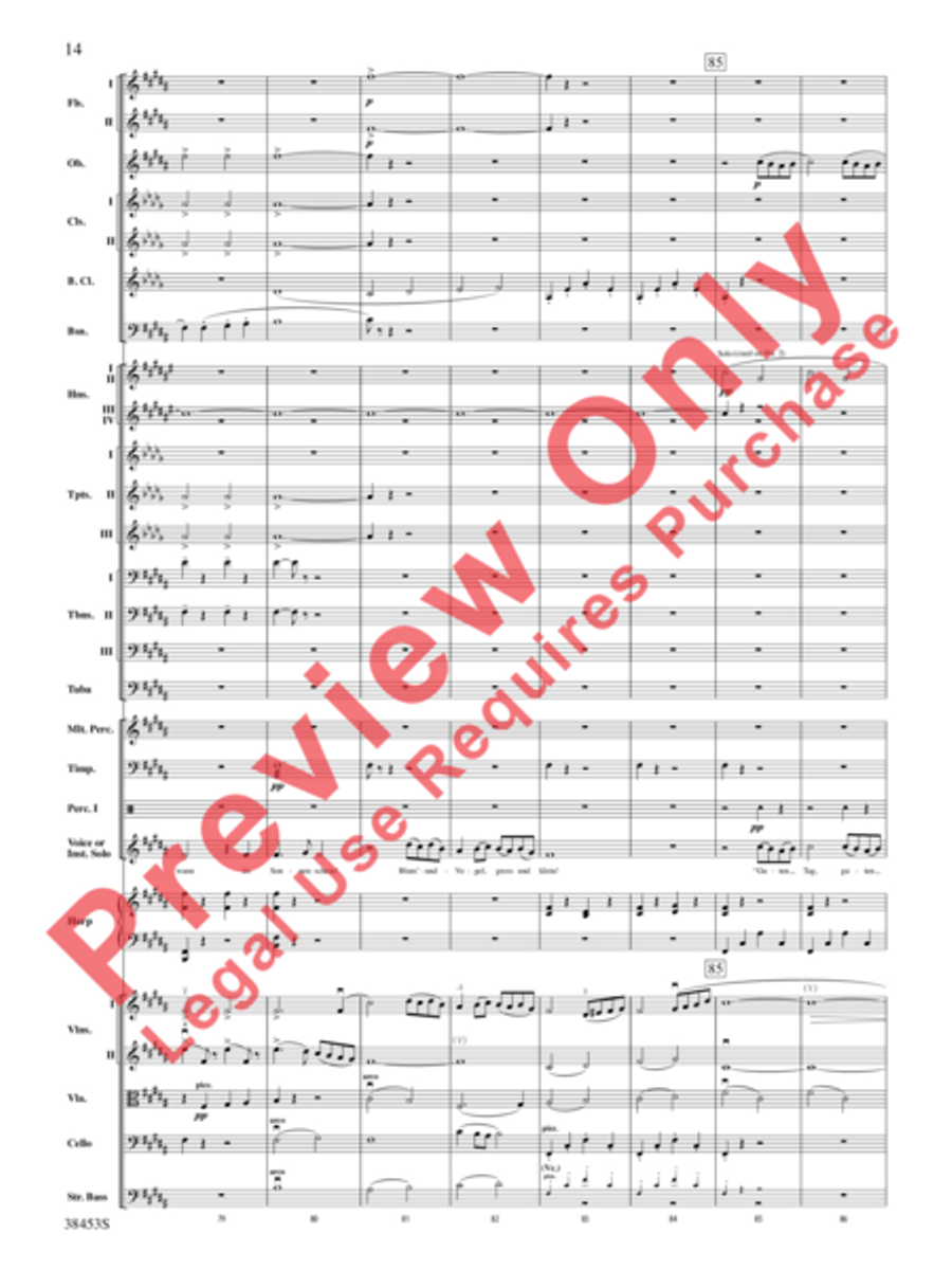 Ging heut Morgen übers Feld Full Orchestra scores gallery preview page 15