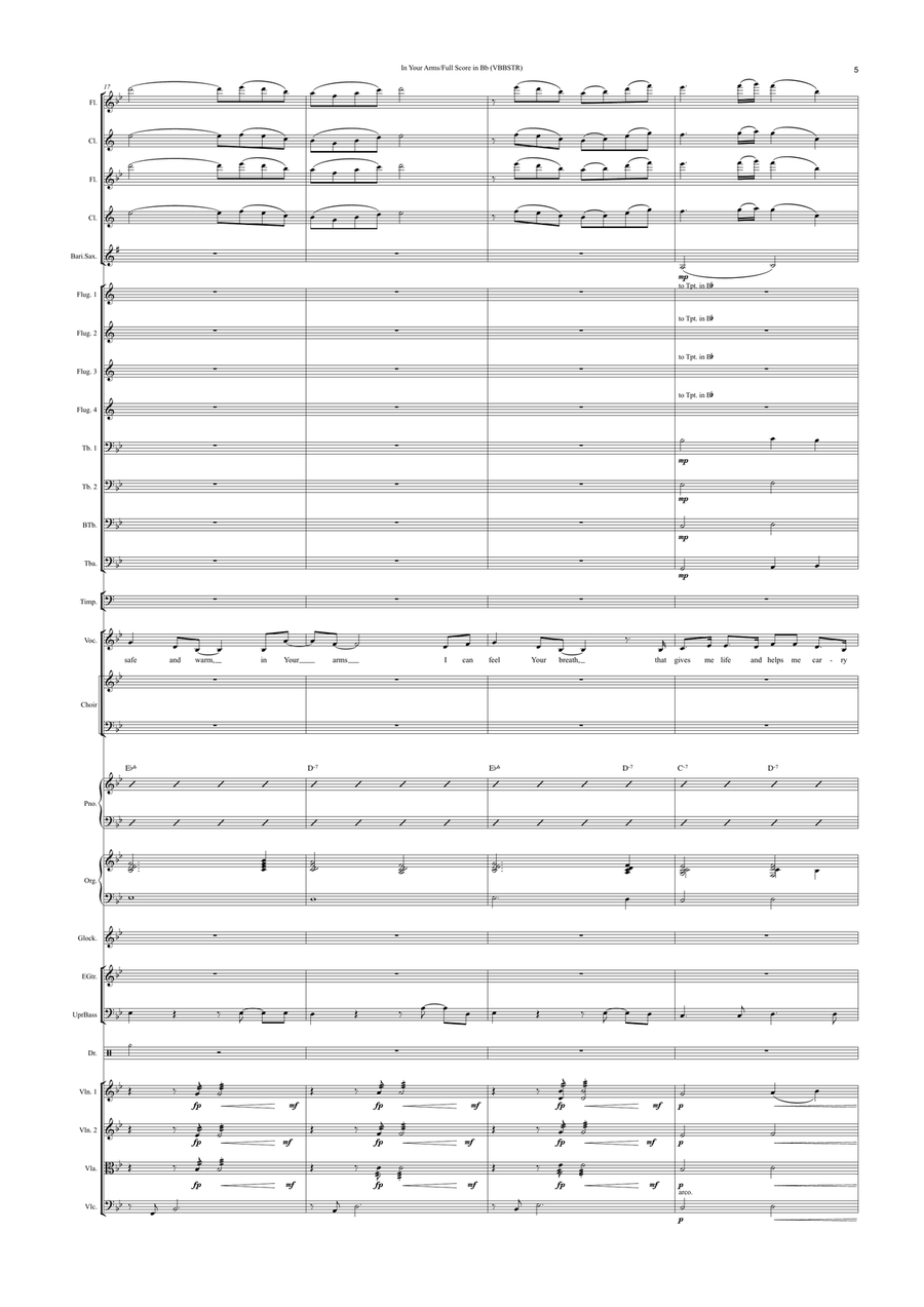 In Your Arms (Voice & Full Orchestra) In Your Arms (Voice & Full Orchestra) Full Orchestra scores gallery preview page 6