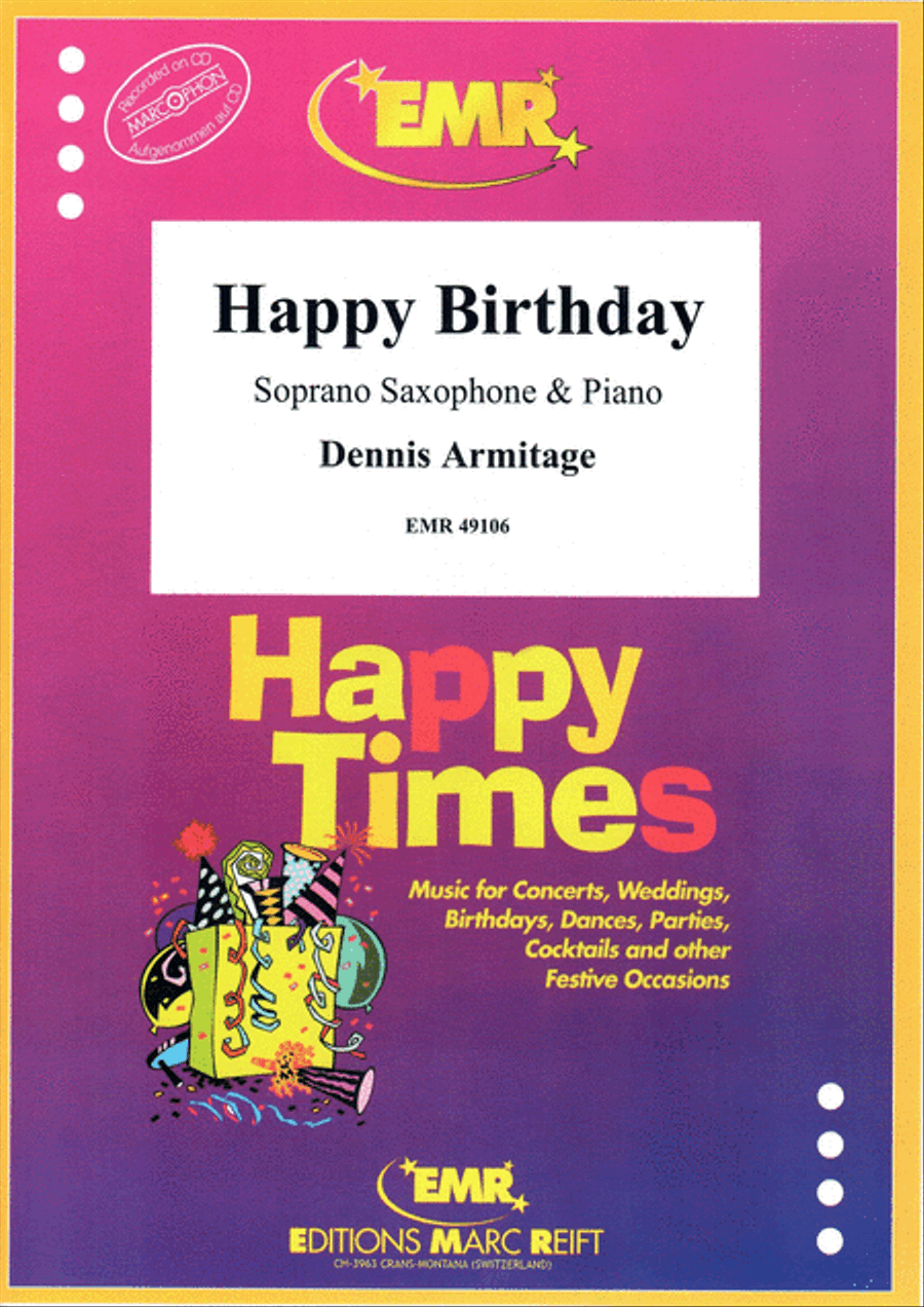 Happy Birthday Soprano Saxophone scores gallery preview page 1