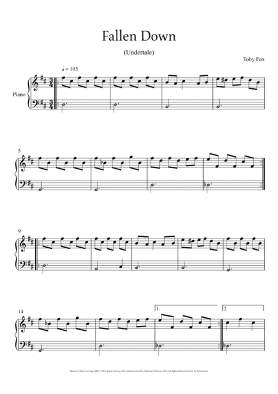 Fallen Down Small Ensemble scores gallery preview page 2