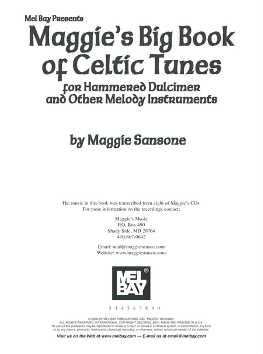Maggie's Big Book of Celtic Tunes Dulcimer scores gallery preview page 2