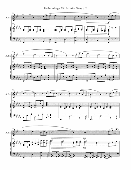 3 GREAT GOSPEL SONGS (for Alto Sax with Piano - Instrument Part included) image number null