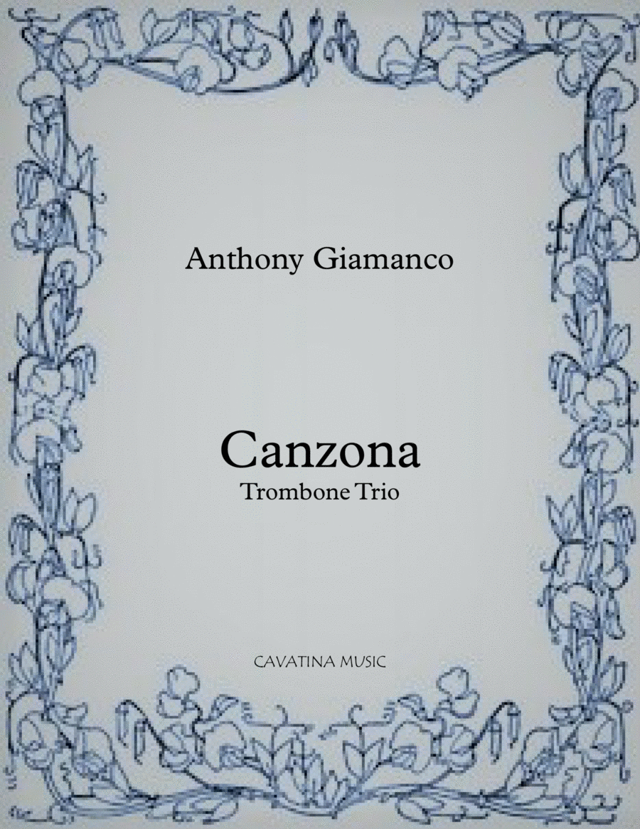 Canzona (for Trombone trio) image number null