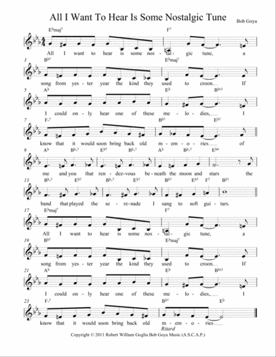 ALL I WANT TO HEAR ALL I WANT TO HEAR Voice scores gallery preview page 1