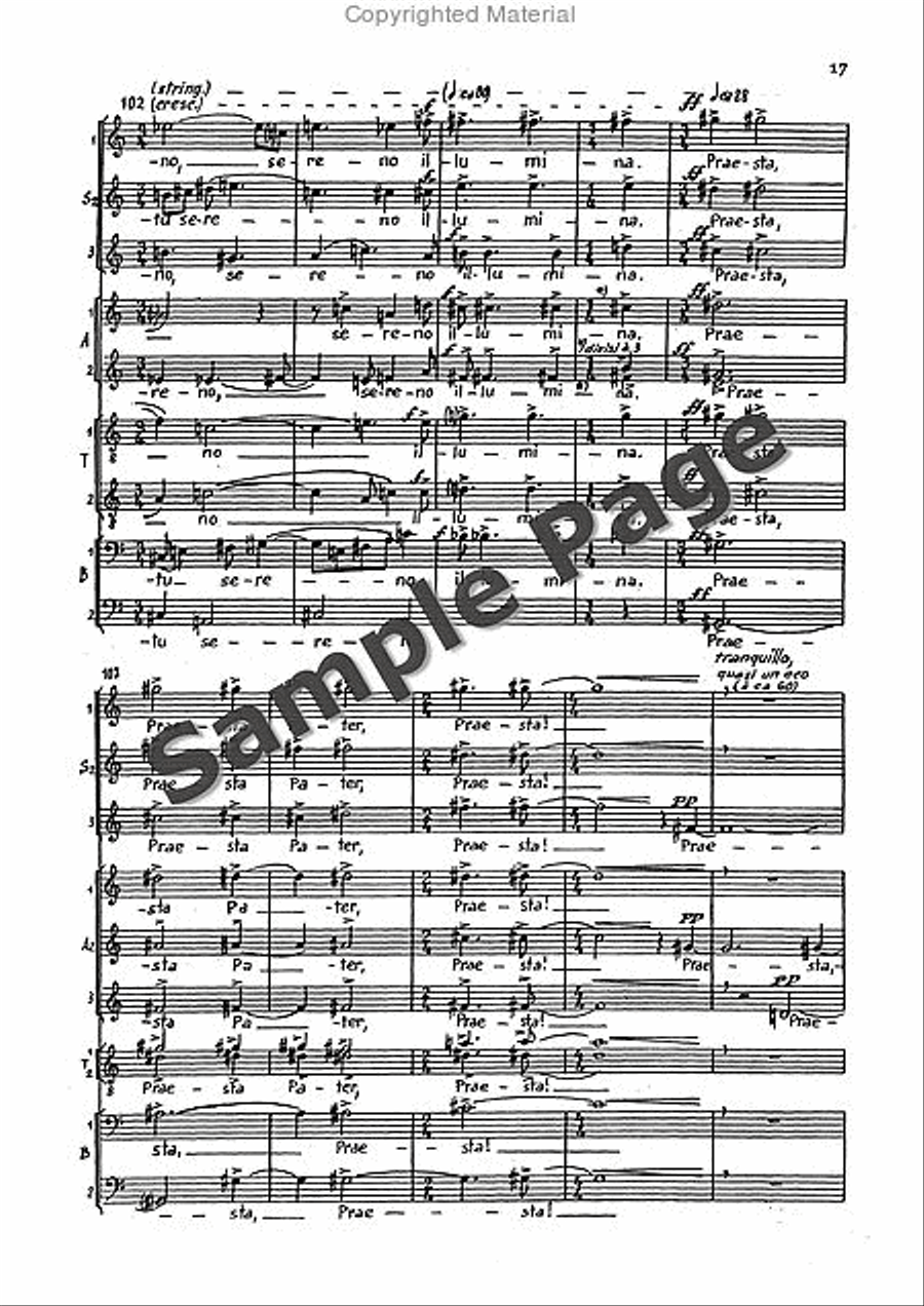 Nox Et Tenebrae Sssaaatttbbb Mixed Choir scores gallery preview page 18