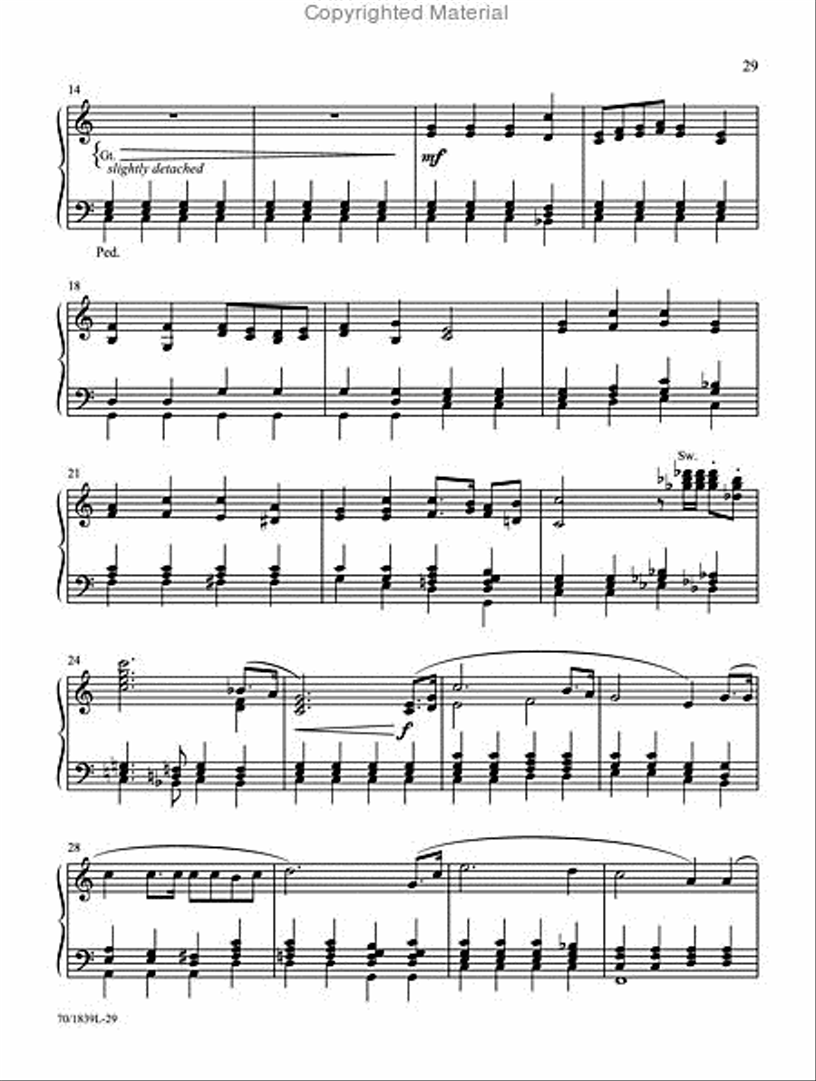 Holy Is the Lord Organ Solo scores gallery preview page 7