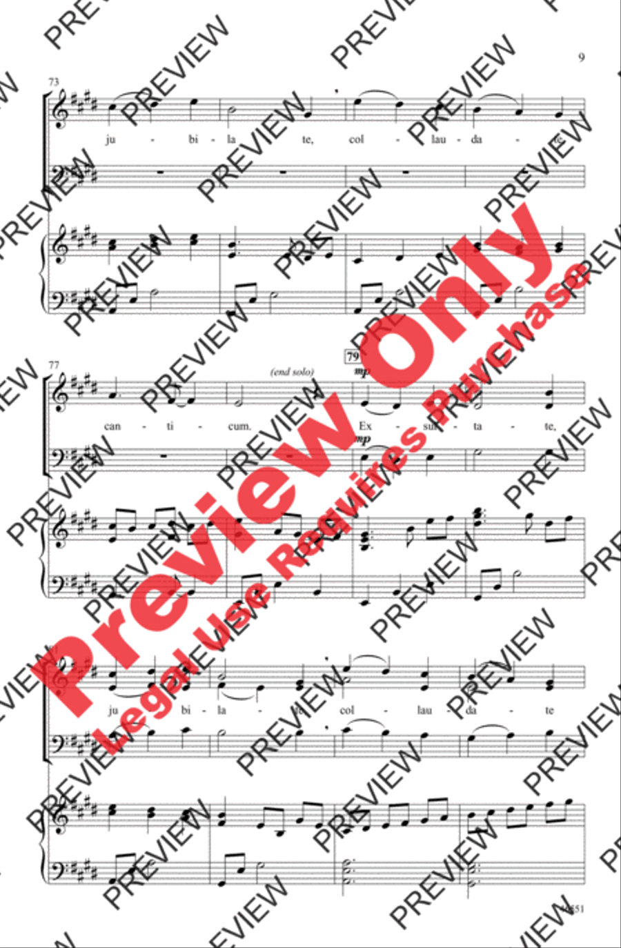 Psallite Hodie 3-Part scores gallery preview page 8