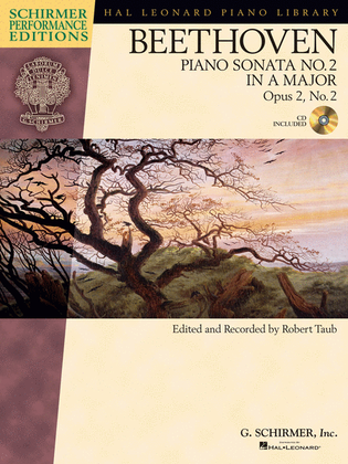 Book cover for Beethoven: Sonata No. 2 in A Major, Opus 2, No. 2
