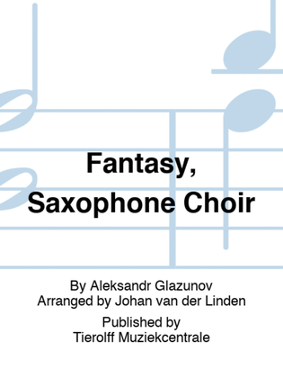Book cover for Fantasy, Saxophone ensemble