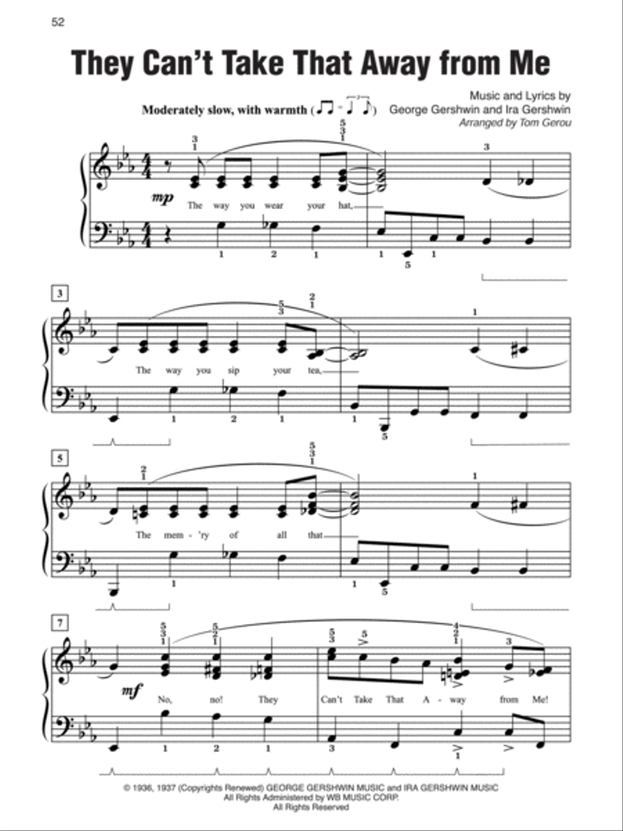Simply Gershwin Easy Piano scores gallery preview page 4