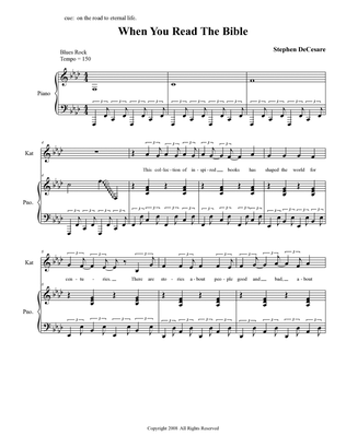Bible Rock: the musical - (Score only)