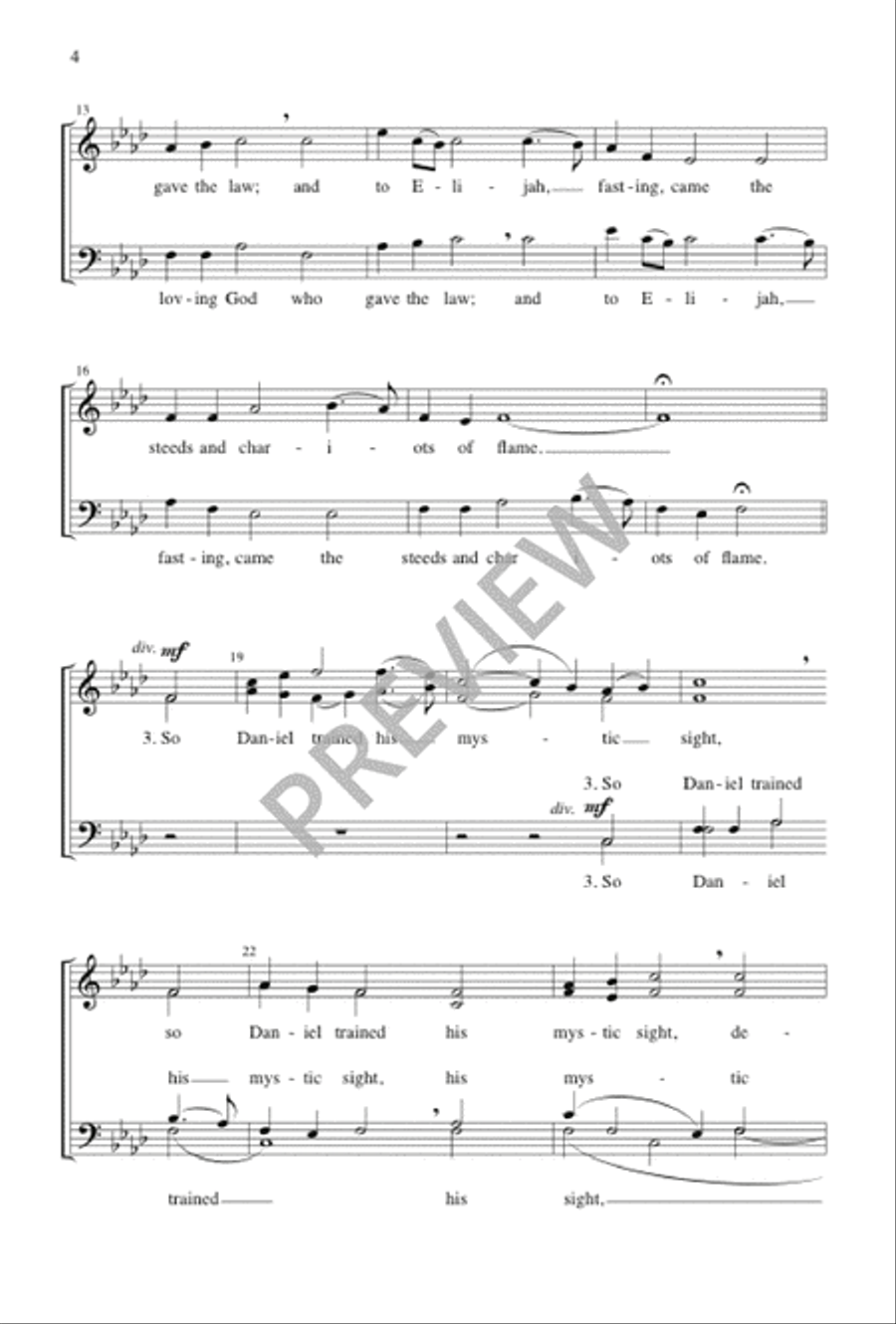 The Glory of These Forty Days 4-Part scores gallery preview page 4
