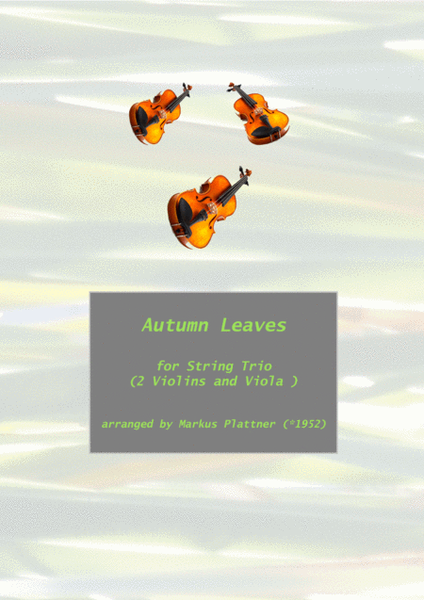 Autumn Leaves for String Trio image number null