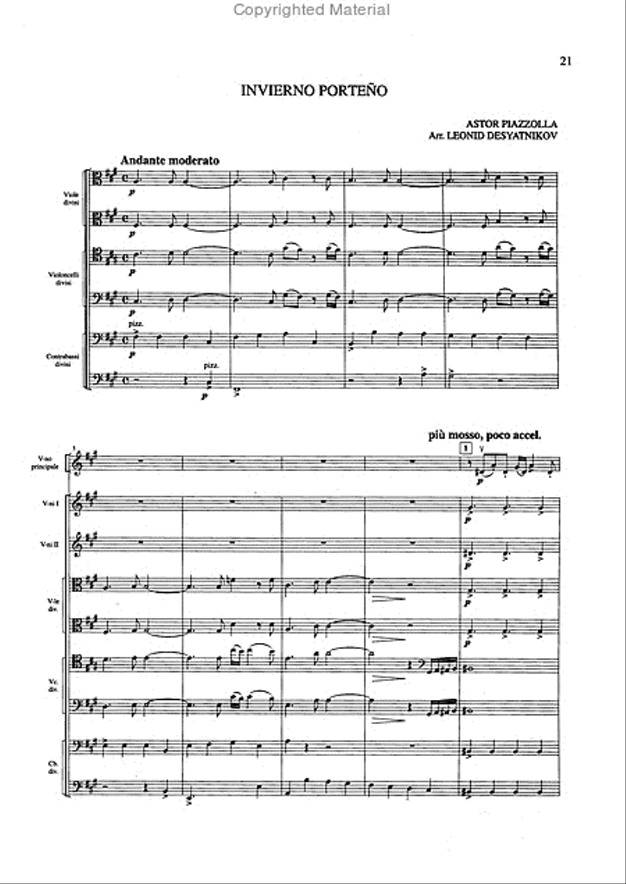 Las Cuatro Estaciones Porteñas String Orchestra scores gallery preview page 4