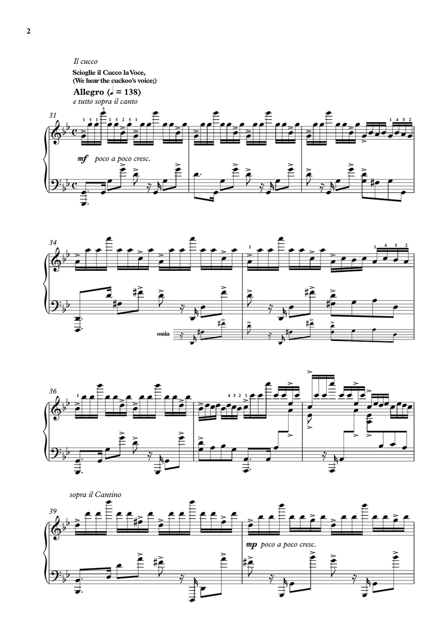 'Summer' (Complete) from The Four Seasons by Vivaldi for Piano Solo Piano Solo scores gallery preview page 3