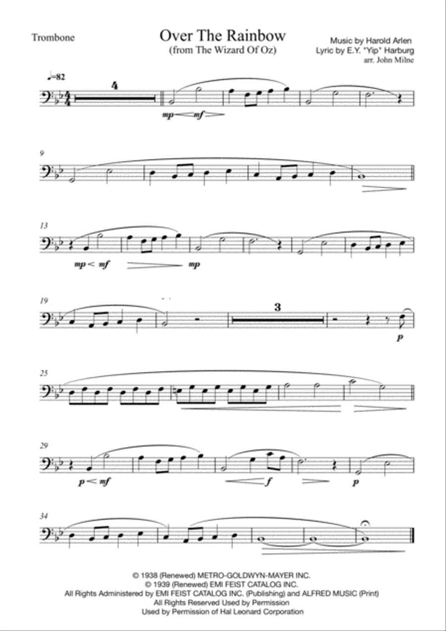 Over The Rainbow (from The Wizard Of Oz) Easy Piano scores gallery preview page 2