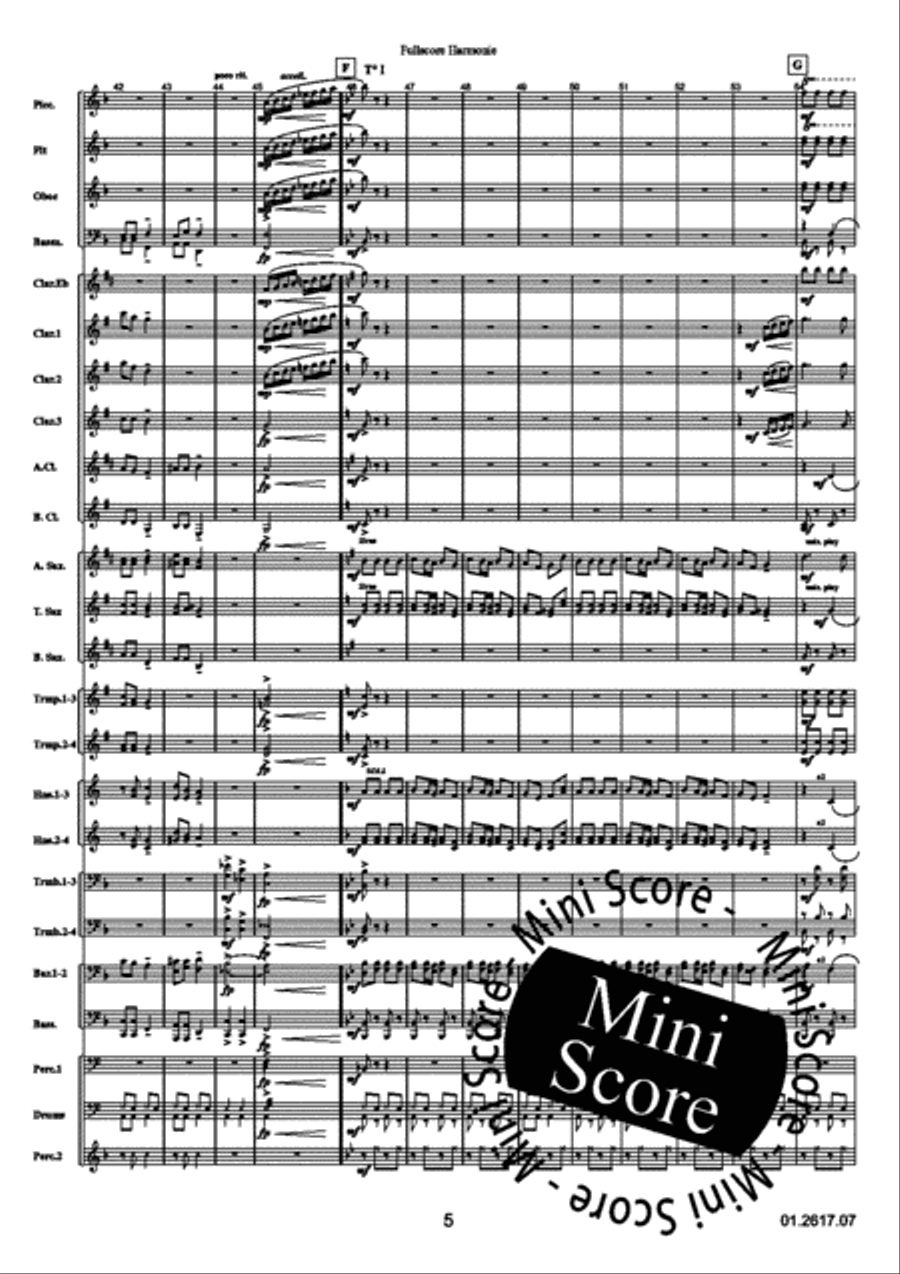 For Fans Only For Fans Only Concert Band scores gallery preview page 9