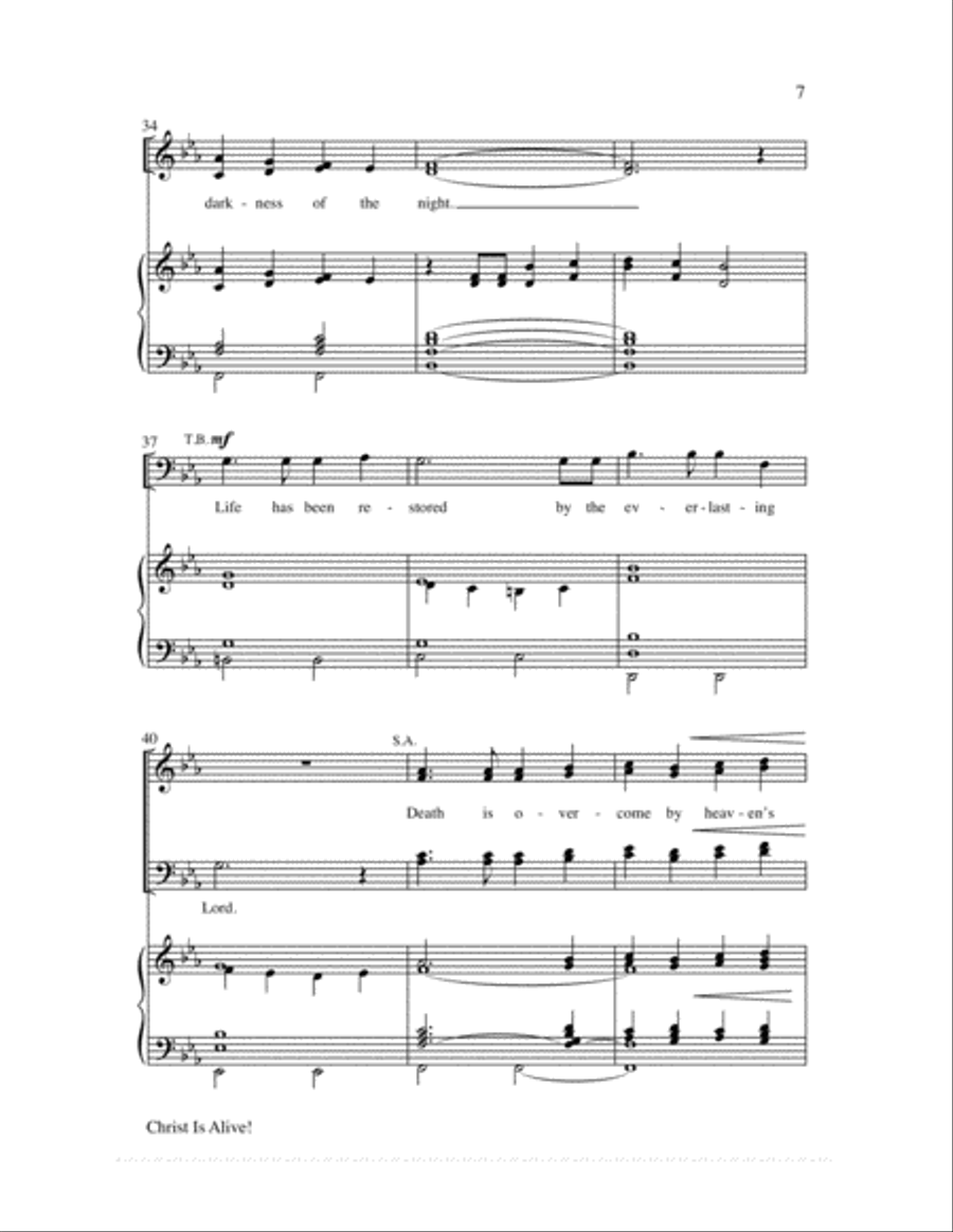 Christ Is Alive! Choir scores gallery preview page 6