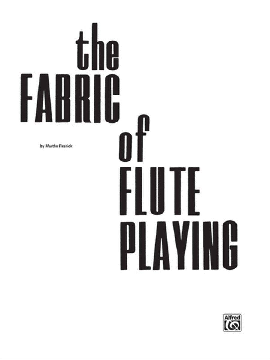 The Fabric of Flute Playing Flute scores gallery preview page 1