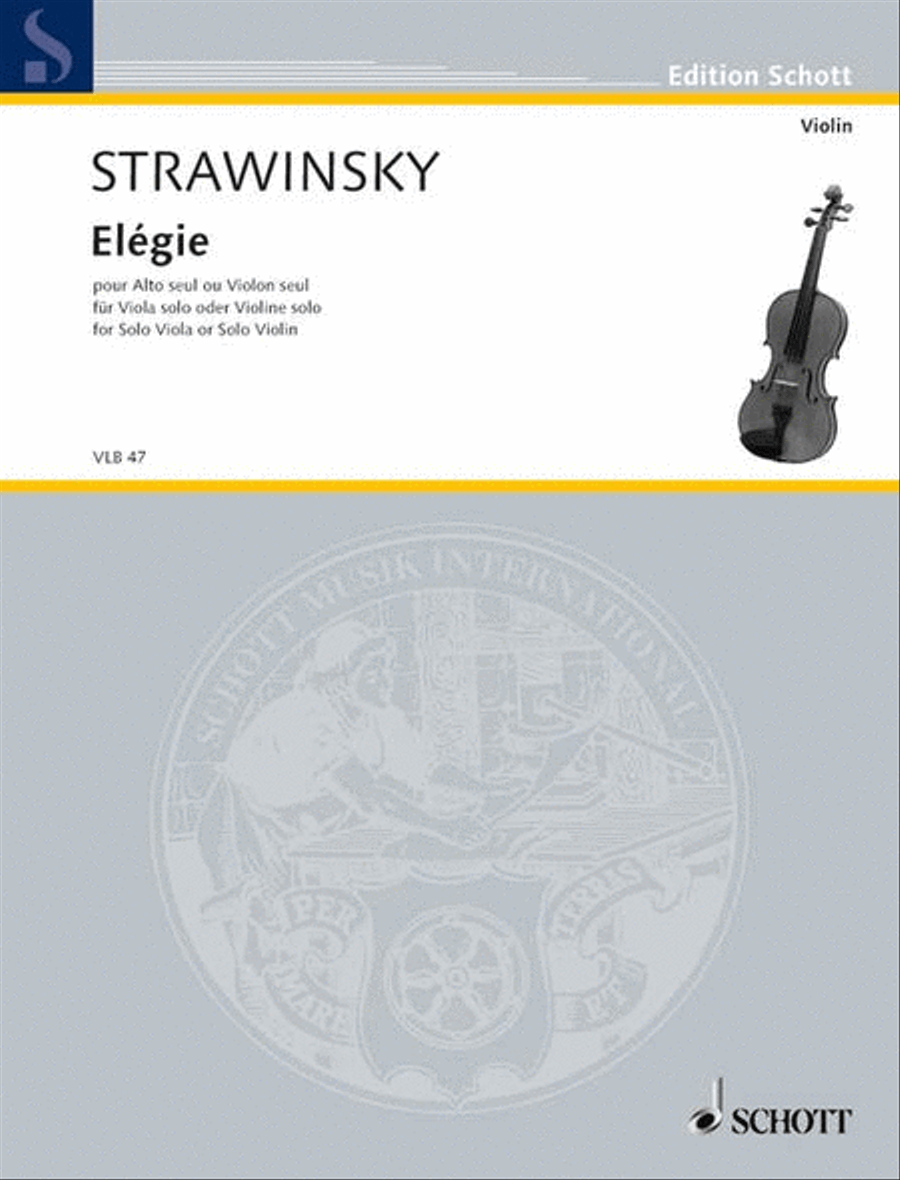 Elegy Violin Solo scores gallery preview page 1