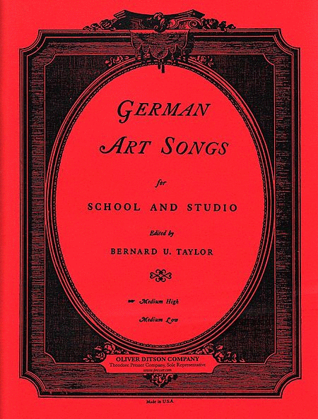 German Arts Songs
