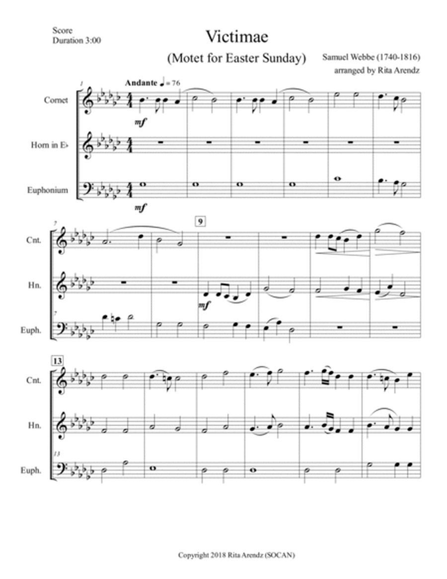 Victimae (Motet for Easter Sunday) image number null