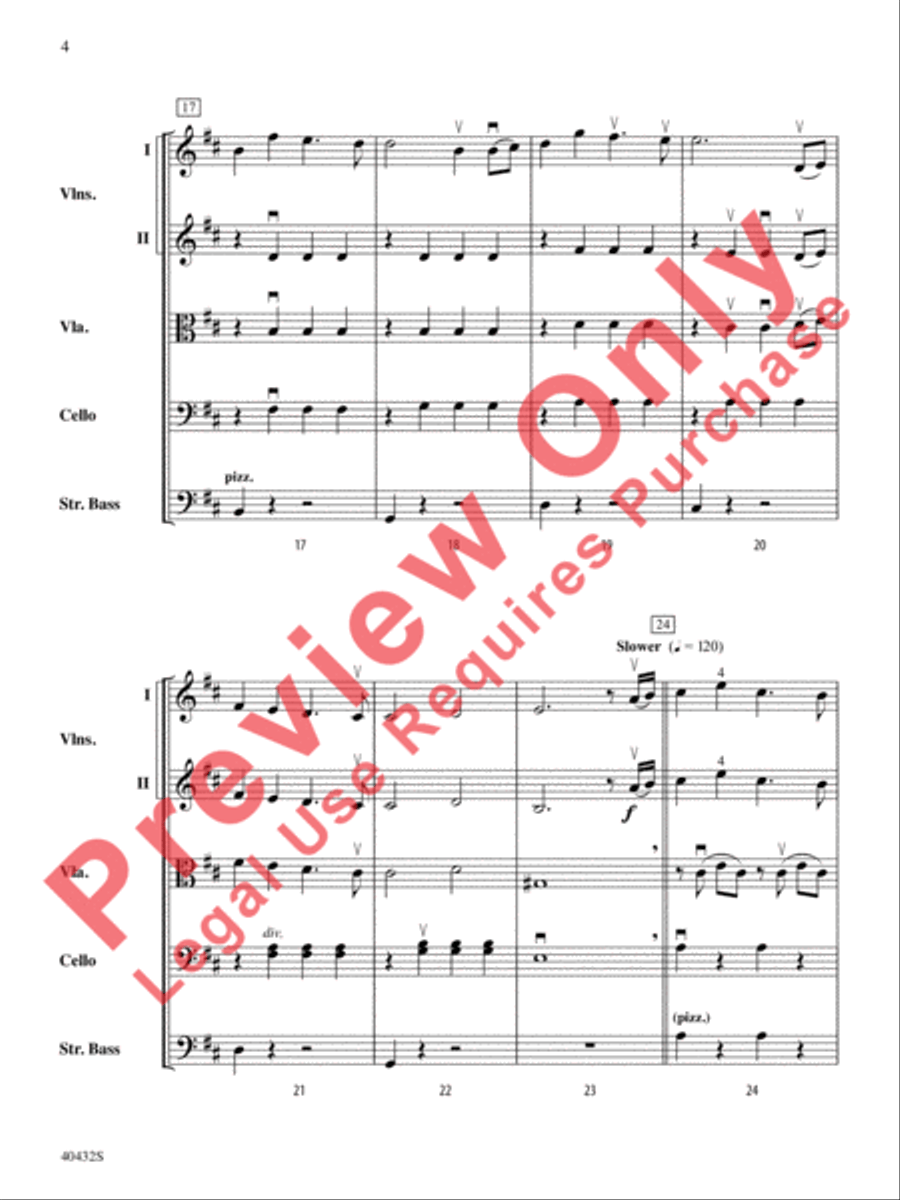 A Very Respectable Hobbit (from The Hobbit: An Unexpected Journey) String Orchestra scores gallery preview page 17