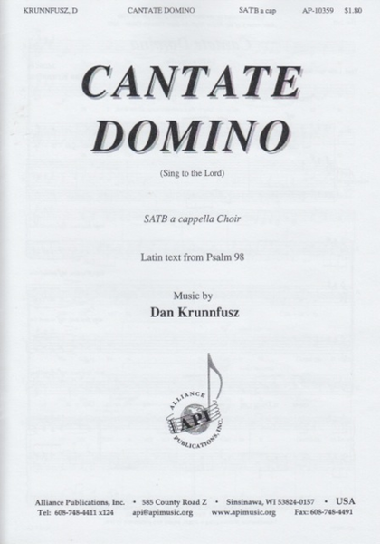 Cantate Domino - SATB choir, a cappella