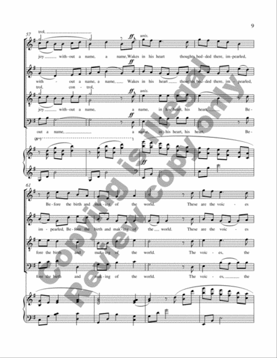 Voices of Earth: 3. Voices of Earth 4-Part scores gallery preview page 19