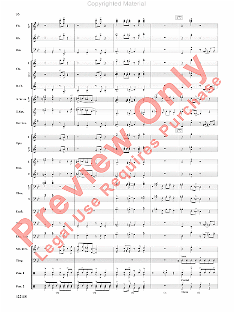 Tower of Power Greatest Hits Concert Band scores gallery preview page 35