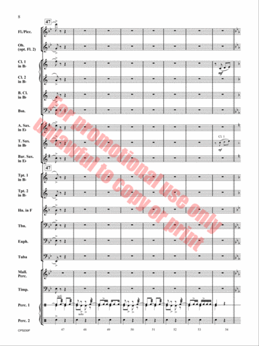 Bay Shore Park Concert Band scores gallery preview page 9