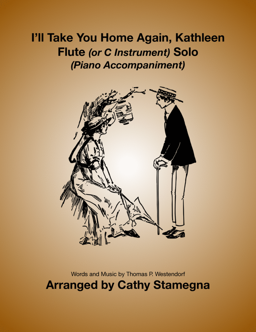 I’ll Take You Home Again, Kathleen (Flute/C Instrument Solo, Piano Accompaniment) Flute scores gallery preview page 1