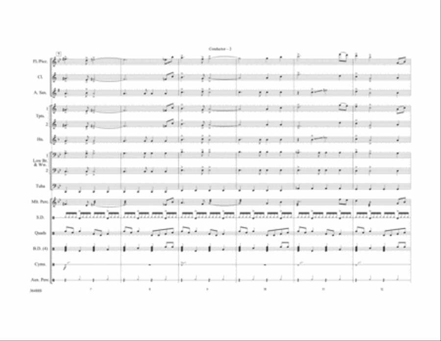 T. J. Hooker (Main Theme) Marching Band scores gallery preview page 3