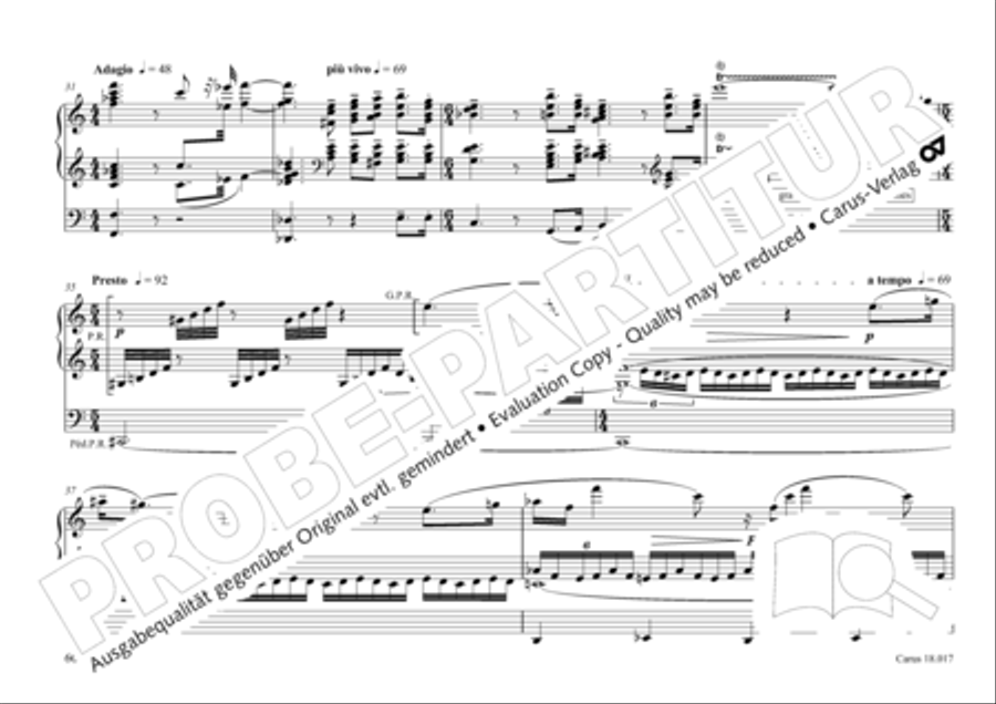 Tournemire: Funf Improvisationen fur Orgel solo Organ Solo scores gallery preview page 60