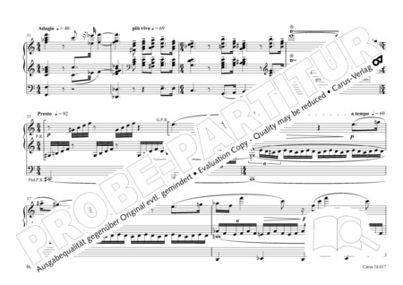 Tournemire: Funf Improvisationen fur Orgel solo