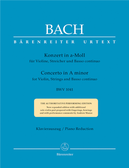 Johann Sebastian Bach: Violin Concerto In A Minor, BWV 1041