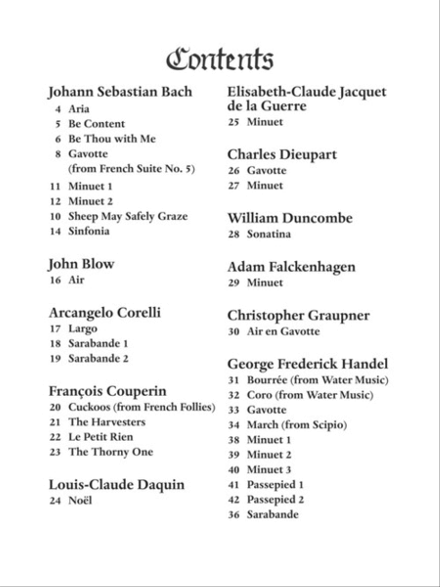 50 Baroque Solos for Classical Guitar Acoustic Guitar scores gallery preview page 2
