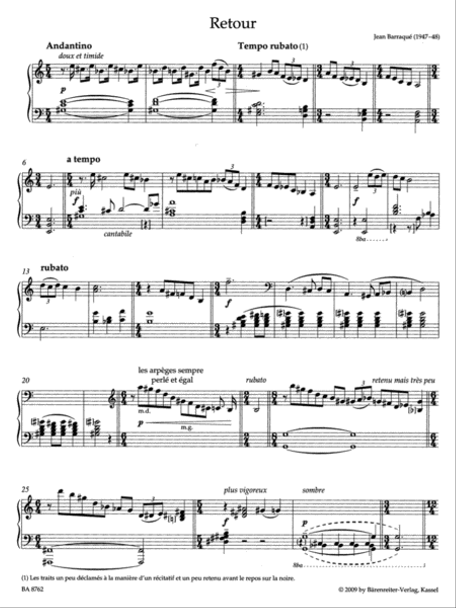 Piano Album. Barenreiter Contemporary Composers Piano Solo scores gallery preview page 2