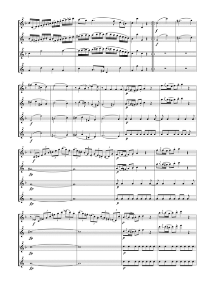 String Quartet KV 428 for Saxophone Quartet image number null